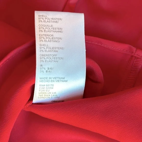 Urban Outfitters Val Straight-Neck Satin Mini Dress size xs - Picture 13 of 13